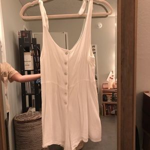 White button down romper